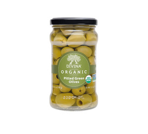 Organic Pitted Green Olives - 5.3 Oz.