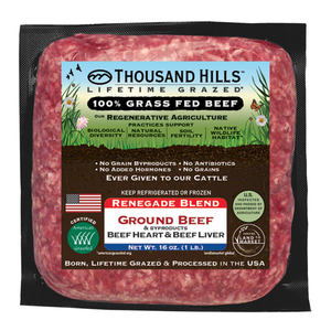 Renegade Ground Beef with liver and heart - avg lb