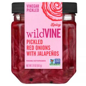 Pickled Red Onions with Jalapenos - 20oz
