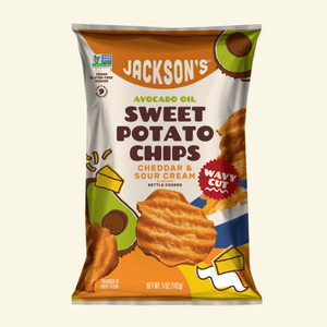 Wavy Cheddar & Sour Cream Sweet Potato Chips - 5oz