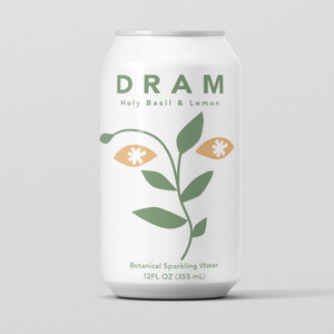 Holy Basil & Lemon Sparkling Water Single Can - 12fl oz