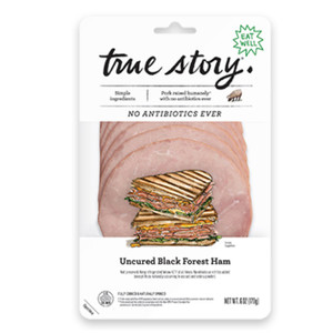 Uncured Sliced  Black Forest Ham - 6oz