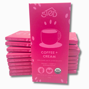 Coffee & Cream Dark Chocolate Bar - 2oz