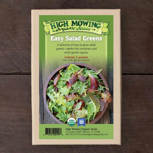 Easy Salad Greens Organic Seed Collection - 3pk