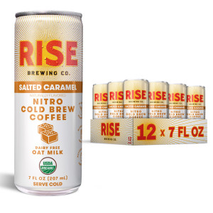 Nitro Cold Brew Coffee Salted Caramel Latte - 7 fl oz