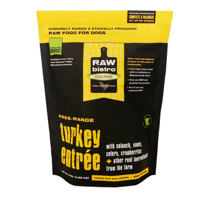 Frozen Raw Turkey Entree for Dogs - 3 lb