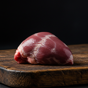 Raw lamb heart