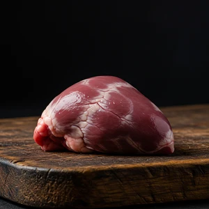 Raw lamb heart