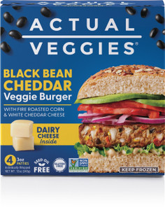 Black Bean Cheddar Veggie Burger 4ct - 12oz
