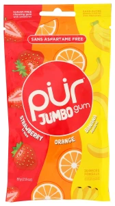 Strawberry Orange Banana Jumbo Gum - 2.9 oz