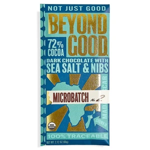 Microbatch 72% Dark Chocolate with Sea Salt & Cacao Nibs - 2.12 oz