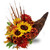 Dried Flower Cornucopia Centerpiece