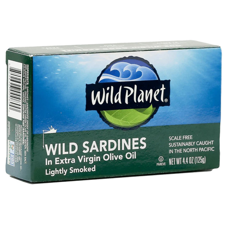 Wild Sardines In Extra Virgin Olive Oil - 4.4oz