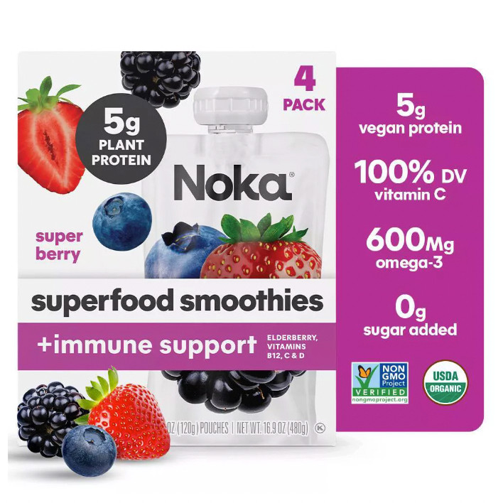 Superfood Smoothie Super Berry + Immune Support 4pk - 4.22oz ea