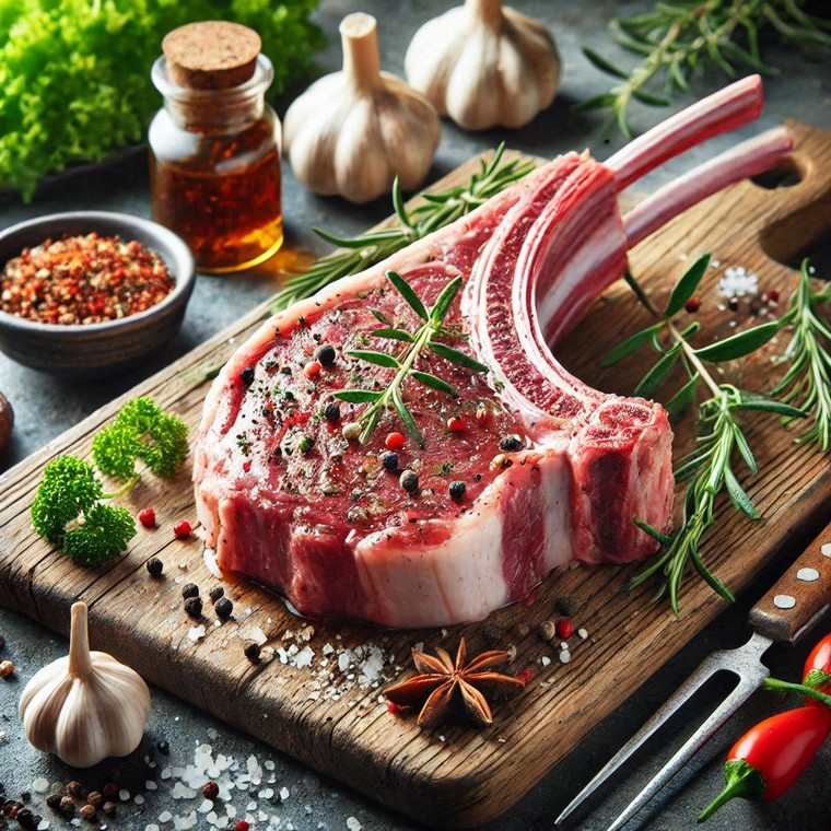 Sun Kissed Herb & Spice Lamb Rib Chop- Avg 10 oz