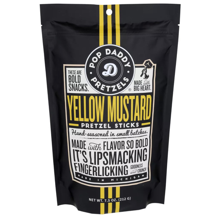 Pretzels Yellow Mustard Pretzel Sticks - 7.5oz