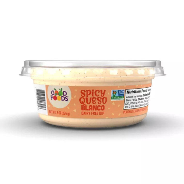 Plant Based Spicy Queso Blanco Style Dip - 8oz