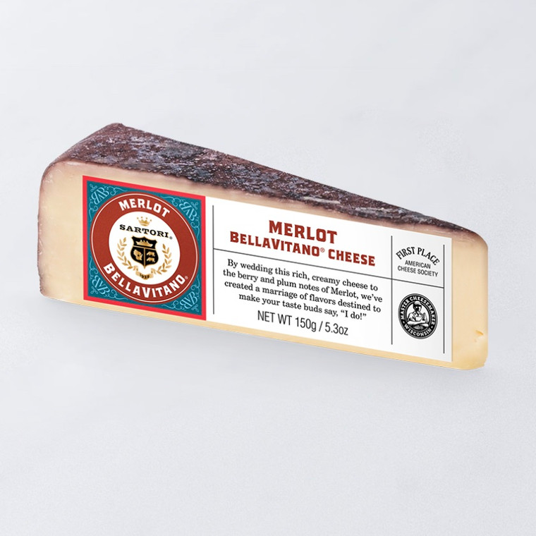 Merlot BellaVitano Cheese Wedge - 5.3oz