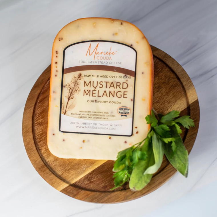 Mustard Melange Gouda Wedge - 5oz