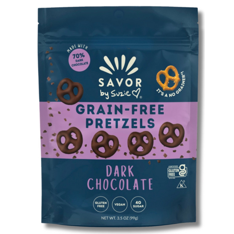 Gluten-Free Dark Chocolate Pretzel Twists - 3.5oz