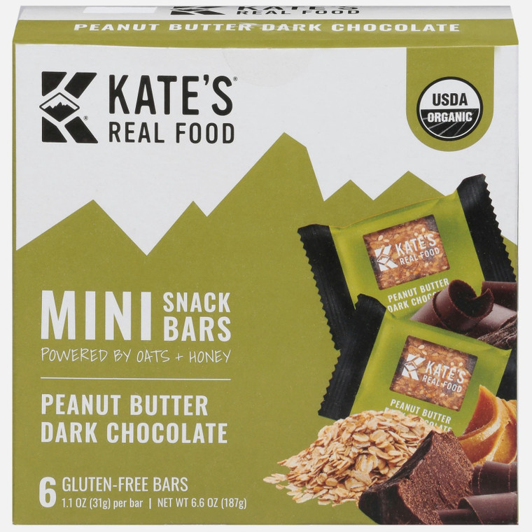 Peanut Butter Dark Chocolate Mini Bars 6ct - 6.6oz