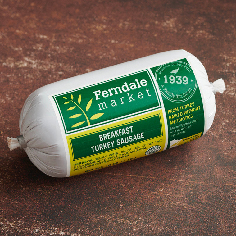 Turkey Breakfast Sausage - Ferndale - avg 1lb