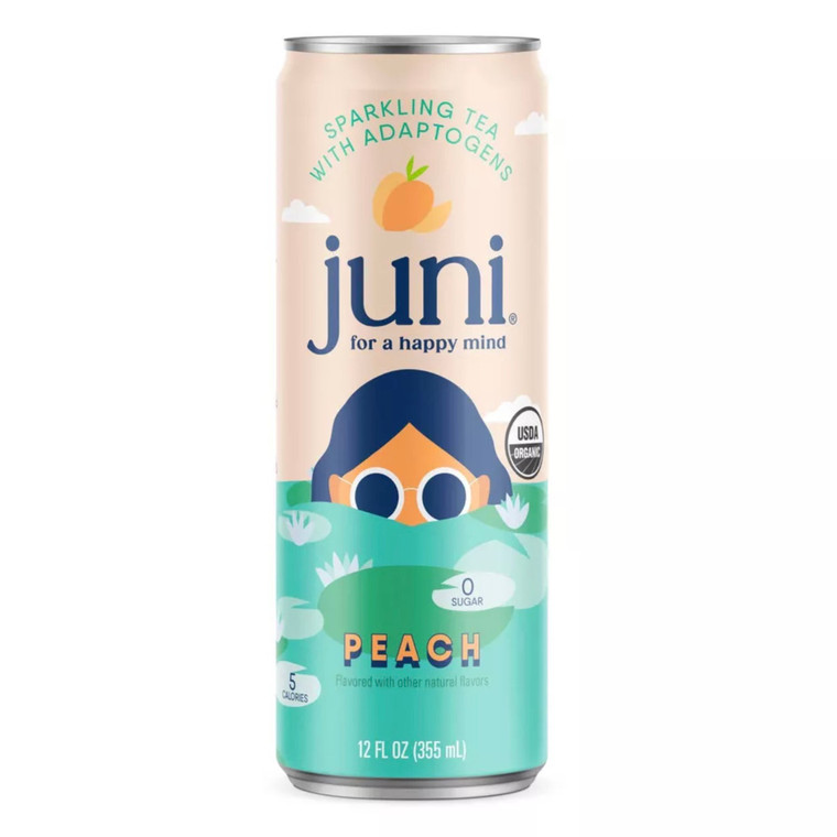Peach Adaptogenic Sparkling Tea - 12fl oz
