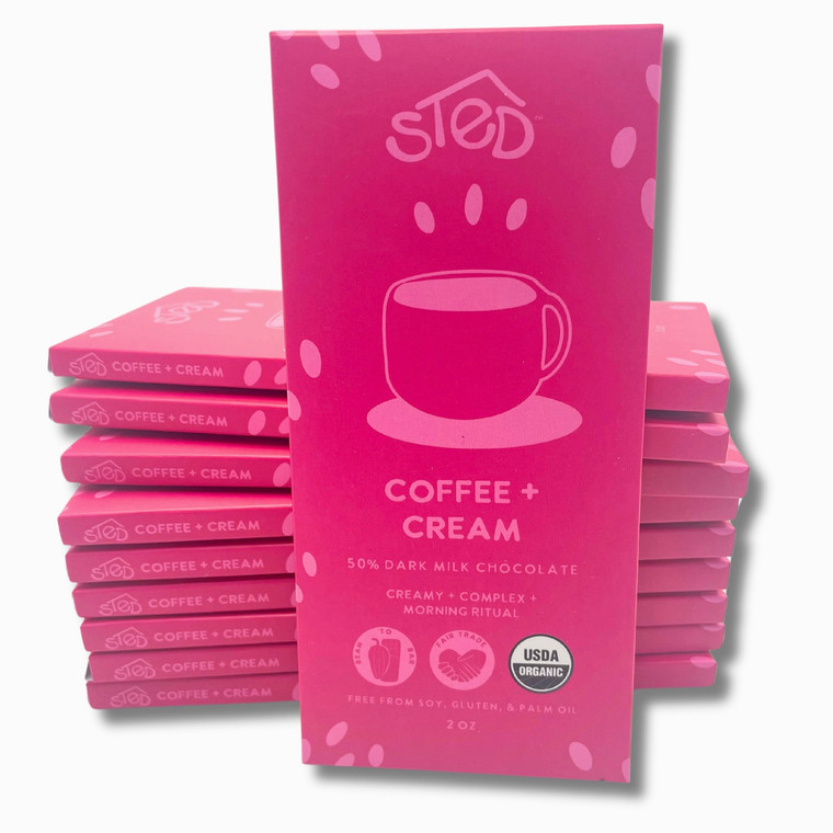 Coffee & Cream Dark Chocolate Bar - 2oz