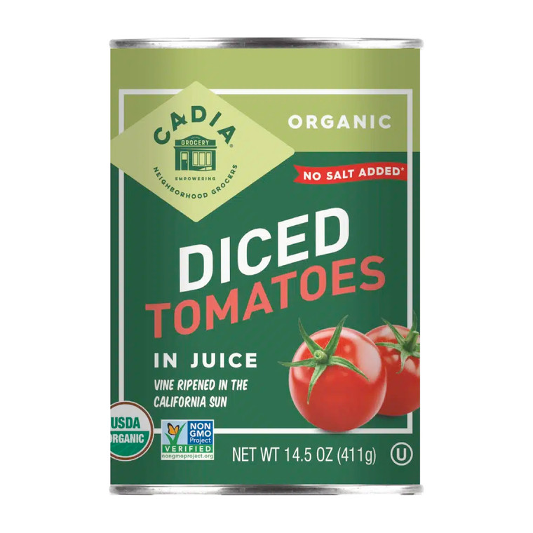 Organic Diced Tomatoes with No Salt Added
