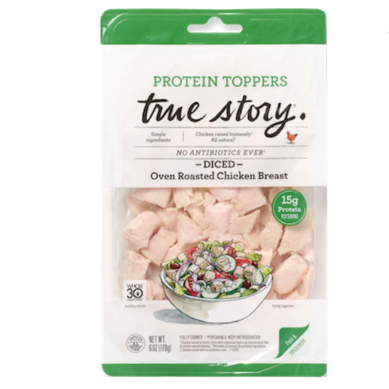 Diced Oven Roasted Chicken Protein Topper - 6oz