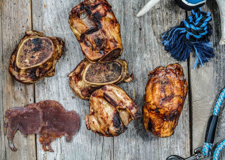 Smoked Bison Knuckle Bones, 4lbs