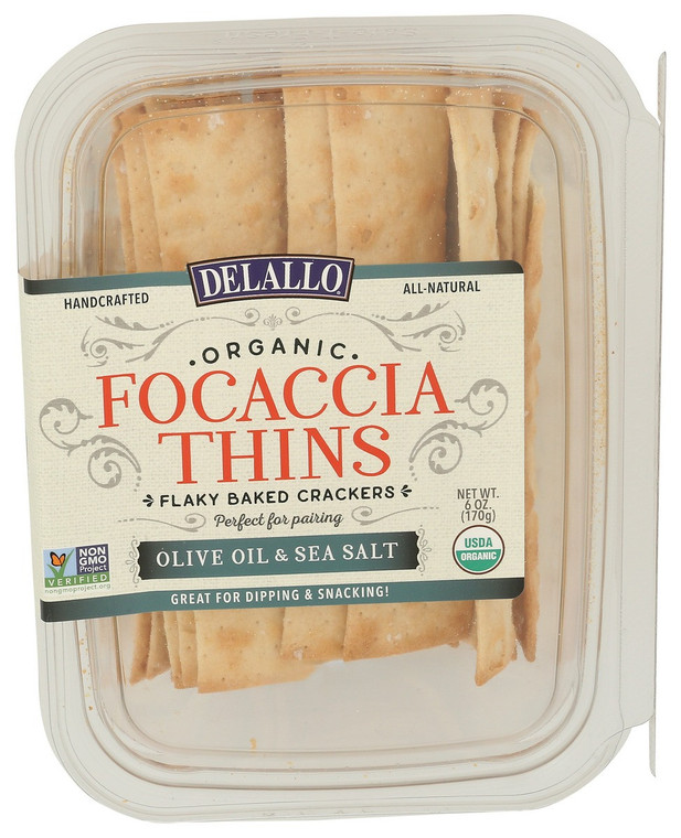 Sea Salt Focaccia Thins - 6 oz