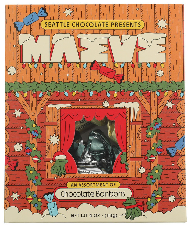Cabin Fever Chocolate Bonbon Gift Box - 4 Ounce