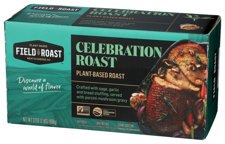 Sage and Garlic Plant-Based Celebration Roast with Porcini Mushroom Gravy - 32 oz
