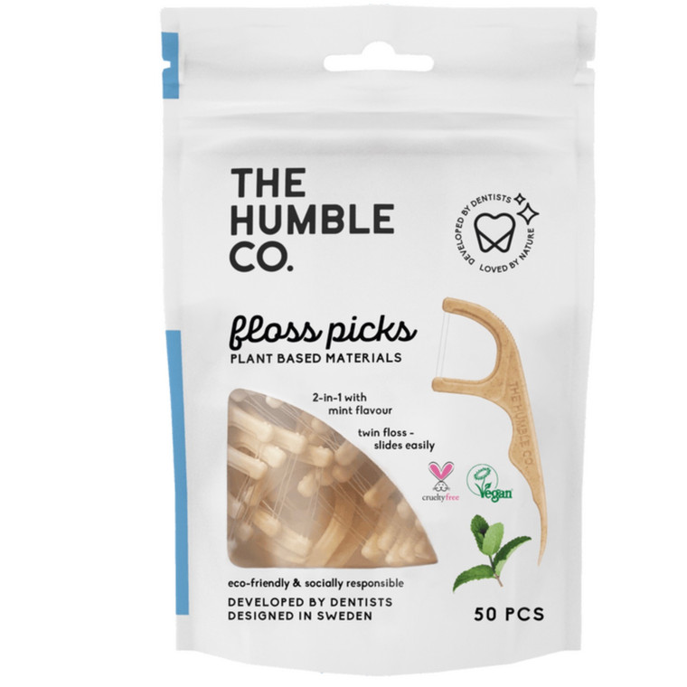 Floss Picks - Mint - 50pc