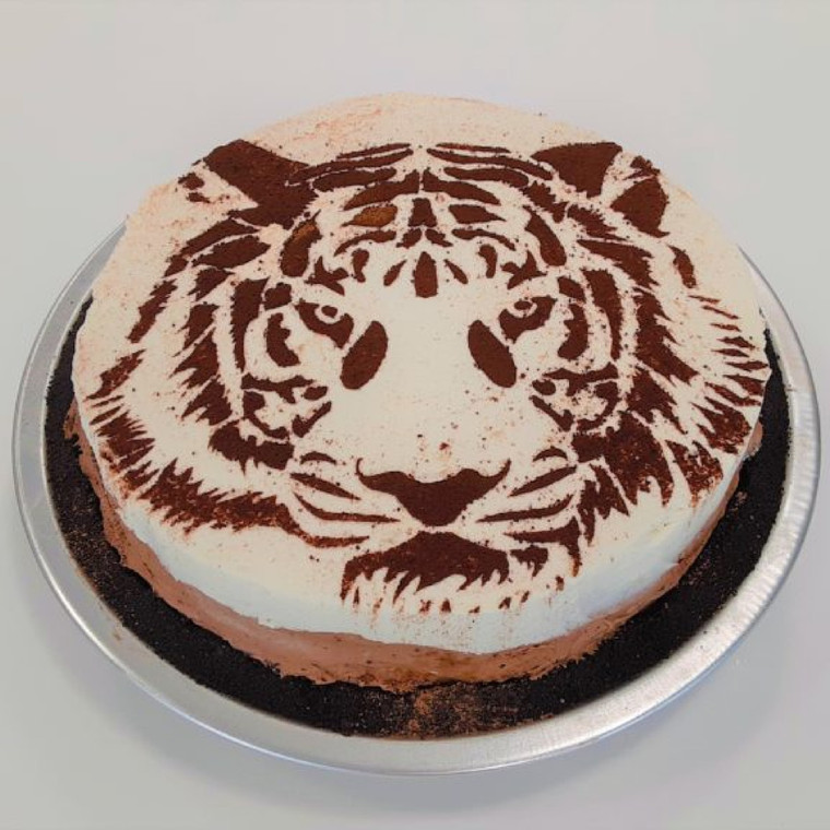 Tigerstripe Chocolate Cream Pie