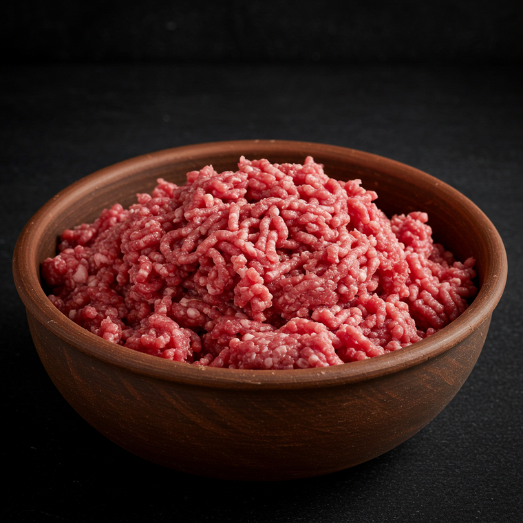 Raw ground beef