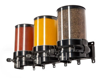 Spice Dispenser 1.5Lt - IDM Dispenser Triple Wall Mounted - HLP3 1.5L-sp-ret