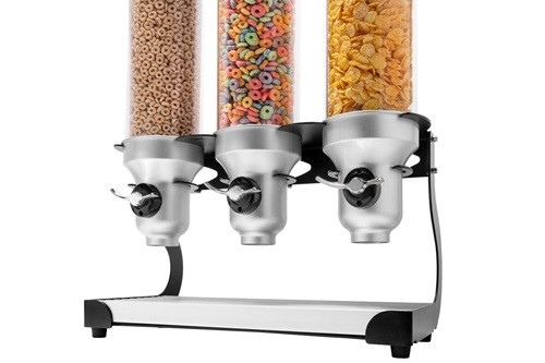 Dry Food Dispenser 4.5Lt - IDM Dispenser Triple Free Standing - ACD30-BL-FF