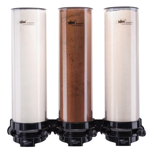 Protein Powder Dispenser 4.5Lt - IDM Dispenser Triple Wall Mounted - HLP3 4.5L-ret