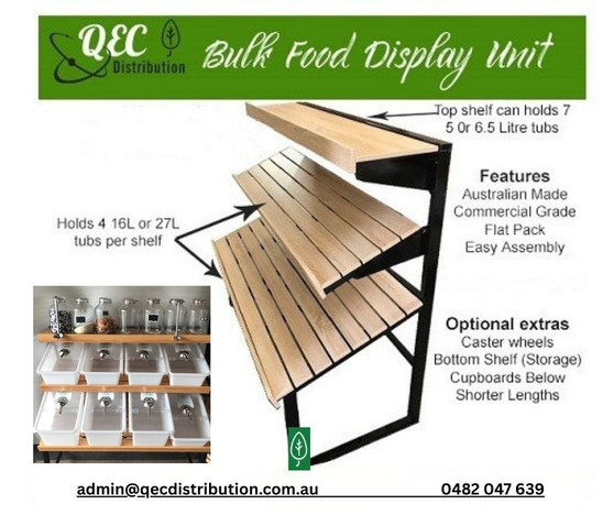 •  Australian made
•   Steel frame
•   Adjustable Feet or Casters
•  Bottom Shelf or Bottom Cardboard options
