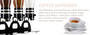 Coffee Dispenser 1.5Lt - IDM Click Dispenser Triple Free Standing - DPD3-ret
