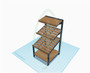 Bulk Food Display Unit - Flat Pack - Stand 75cm