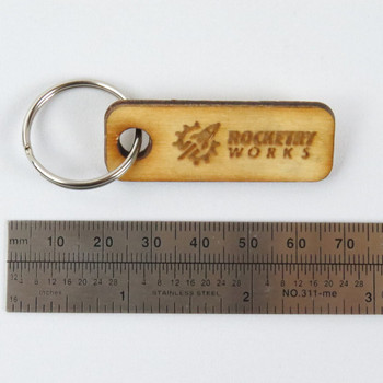 Rocketry Works Keychain with scale