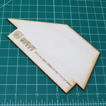 Plywood Trapezoidal Fins TTW fits 29mm in BT-80