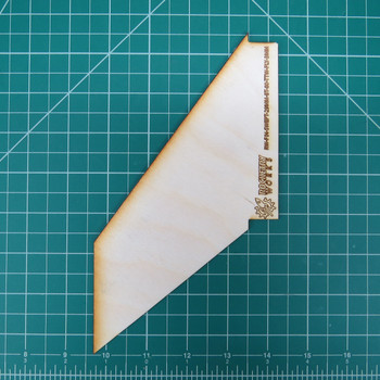 Plywood through the wall fin for 29mm motor tube in BT-80 body tube Plywood through the wall fin for 29mm motor tube in BT-80 body tube