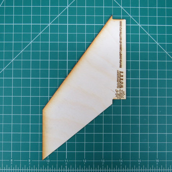 Plywood through the wall fin for 24mm motor tube in BT-80 body tube