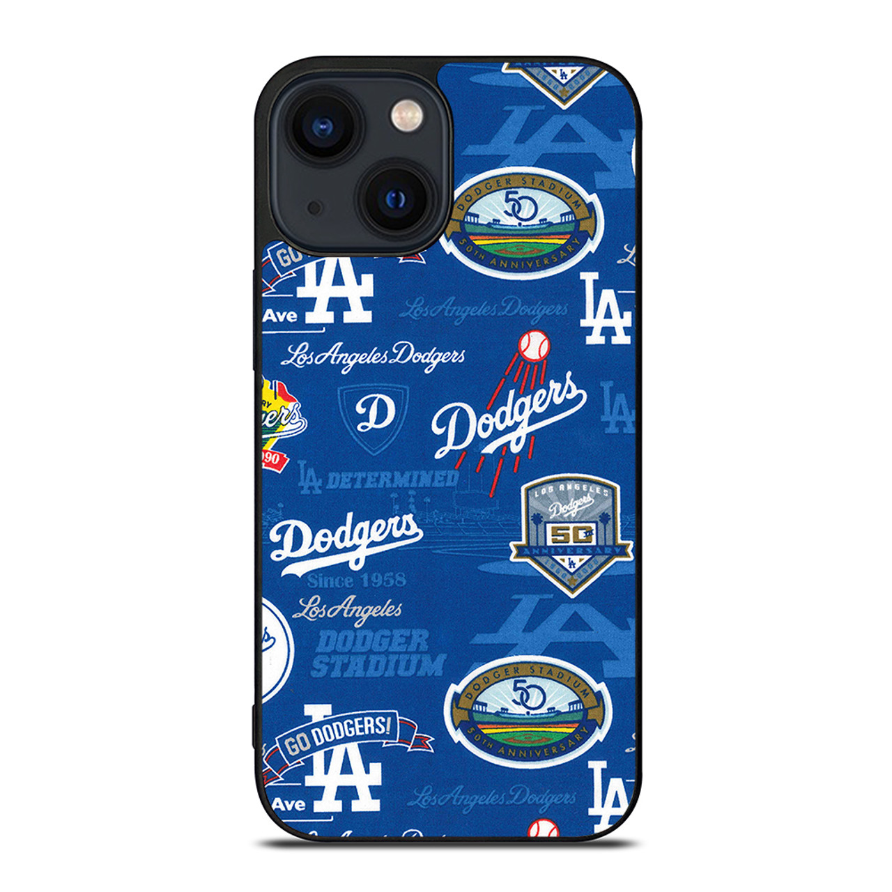 LOS ANGELES DODGERS GOLD LOGO iPhone 14 Plus Case Cover