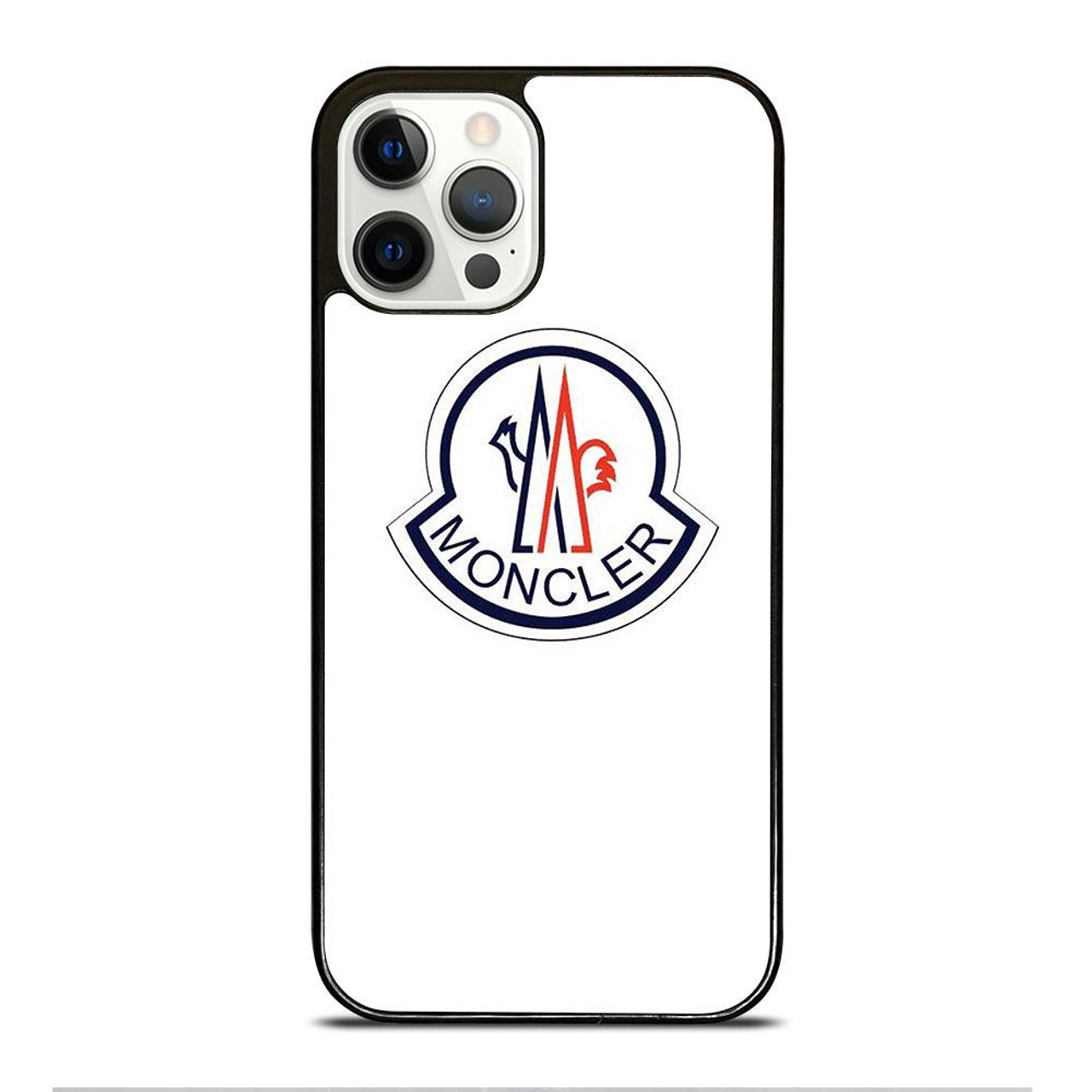 MONCLER LOGO WHITE iPhone 12 Pro Case Cover