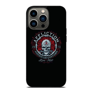 AFFLICTION SKULL ROSE iPhone 13 Pro Case Cover AFFLICTION SKULL ROSE iPhone 13 Pro Case Cover